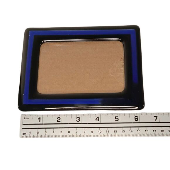 Art Deco Cobalt Blue And Black Glass Rectangle Tabletop Picture Photo Frame - Picture 11 of 13